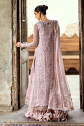 Back neckline and hem embroidery of WN-05 RIONA by Qalamkar